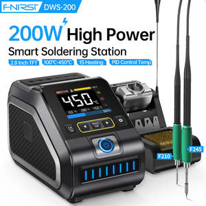 Station de soudage numérique FNIRSI DWS-200 200W avec poignée F210/F245, écran TFT 2,8 pouces, température 100°C~450°C, réparation électronique - Product Image 1