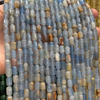 Perles de baril de pierres précieuses naturelles 6X9mm colonne d'améthyste aigue-marine oeil de tigre perles de tube de cylindre pour la fabrication de bijoux