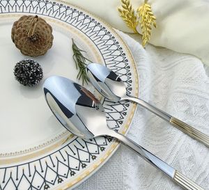 Gift <span class=keywords><strong>Set</strong></span> Talheres Talheres <span class=keywords><strong>Set</strong></span> Colheres e Garfos <span class=keywords><strong>Set</strong></span> Talheres Ouro Talheres Talheres para Casa - Product Image 5