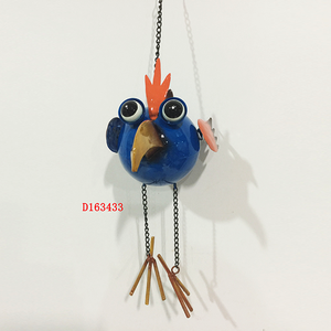 Carillon à vent d'extérieur <span class=keywords><strong>Liffy</strong></span>, design vintage en métal, papillon, finition peinte en brun, durable, décoration murale, jardin, maison, chambre - Product Image 2