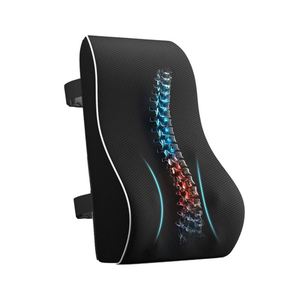 Amazon Cross-border Memory Cotton Car Waist Rest Ergonomic <b>Back</b> <b>Cushion</b> for Office Chair Car Wheelchair - Product Image 2