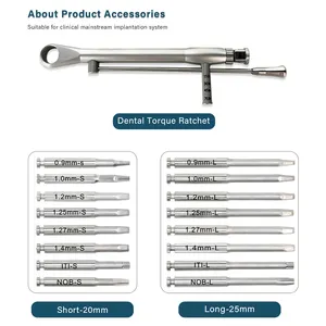 Dental Implant Restoration Tool Kit Universal Screwdrivers Torque Wrench