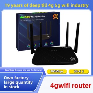 Enrutador inalámbrico 4G 5G Tarjeta de red LTE rusa completa 300Mbps Velocidad máxima de datos LAN Función VoIP 2,4G Wi-Fi compatible para uso doméstico - Product Image 2
