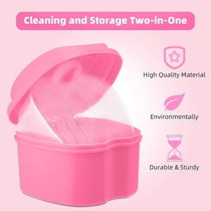 Mint Flavor Home Use Multi-Purpose <b>Teeth</b> <b>Whitening</b> Accessories Denture Clean Tool Storage Retainer Case Gel Type Packaged in Box - Product Image 4