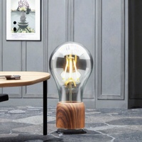 Lampe de bureau LED à lévitation magnétique moderne en ABS, alimentée par USB/batterie rechargeable, mini veilleuse à intensité variable et à changement de couleur 50000 FCC