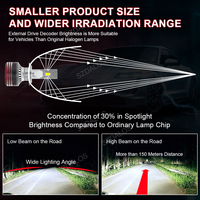 Ampoule de phare LED pour voiture M8 Pro 120W haute puissance, ampoule de phare LED, ampoule de phare 6000k, lumières LED pour voiture, intérieur