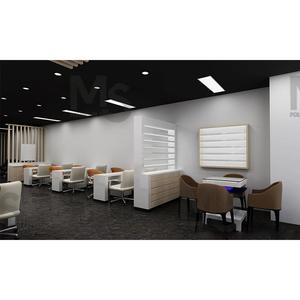 Mesa de lavado de manos portátil salón personalizado fábrica de muebles de recepción MDF diseño interior alto moderno al por mayor para dormitorios de uñas - Product Image 6