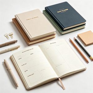 Custom Daily Printing Organizer Journal 2027 Agenda Hardcover PU Leather Cover Factory Price - Product Image 1