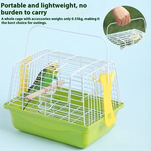 आउटडोर पोर्टेबल पक्षी पिंजरे में छोटे पक्षियों के लिए बड़ी जगह ठोस बाघ त्वचा xuanfeng मोती शहद बैजर्स टेक-आउट - Product Image 4