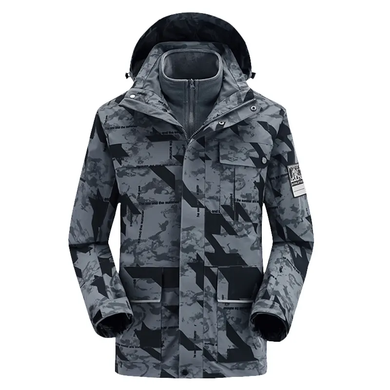 Paar Mountain wasserdichte Ski jacke Wind dichte Kapuze mit innerem warmem Fleece mantel Benutzer definierte wind dichte Winter jacke für Männer