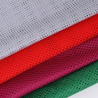 Maille de Sport Tricotée en Polyester, Tissu Hexagonal Dur pour Vêtement, 100%