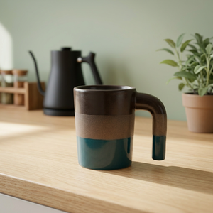 Mug à café en céramique, finition mate, couleur unie, design minimaliste, usage domestique - Product Image 1