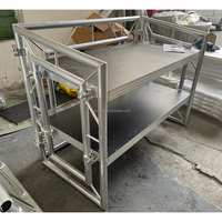 Table de DJ mobile portable en alliage d'aluminium pour boîtes de nuit