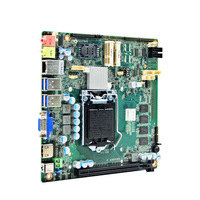 Carte mère industrielle embarquée d'occasion haute performance, 7 ports COM, 4 USB 3.0, 2 cartes réseau Gigabit, 4 Go de mémoire, 64 Go SSD, écran LCD