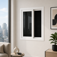Fenêtre coulissante en PVC pour ventilation de cuisine, surface facile à nettoyer, résiste à la graisse et à la vapeur, utilisation extérieure, insonorisée, certifiée Energy Star