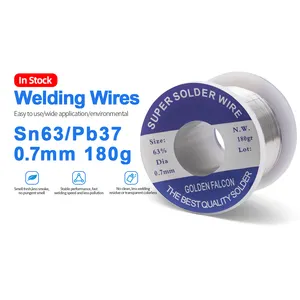 Sn63pb37 tin welding wire 180G 0.7mm soldering lead tin wire Tin Flux Rosin Activated Cored electrical solder wire