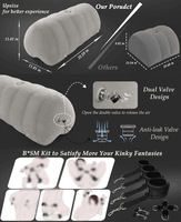Coussin gonflable pour le sexe, kit BDSM avec menottes, sangle croisée, pinces à tétons, jouets sexuels pour adultes pour usage anal/vaginal, vente en gros