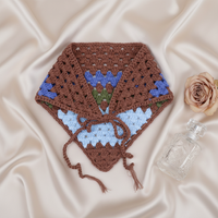 Personnalisé 100% pur coton Crochet tricot automne-hiver femmes mode haute qualité Triangle écharpe