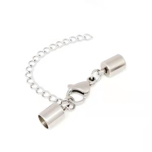 Đầu Kết Nối Trang Sức Diy Vòng Đeo Tay Bằng Thép Không Gỉ Vòng Cổ Dây Xô Tôm Hùm Clasp Set Với Chuỗi Mở Rộng Kết Thúc - Product Image 6