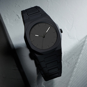 <span class=keywords><strong>Montre</strong></span> pour <span class=keywords><strong>homme</strong></span> entièrement noire, cadran minimaliste, <span class=keywords><strong>bracelet</strong></span> en métal <span class=keywords><strong>noir</strong></span>, style moderne, <span class=keywords><strong>montre</strong></span>-<span class=keywords><strong>bracelet</strong></span> à quartz - Product Image 1