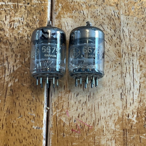 Rare General 6679 Military Grade 12at7 <span class=keywords><strong>Ecc81</strong></span> Matched Pair Tv7 Test - Product Image 1