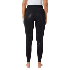 Taille haute Jodhpur sport vêtements équestres femmes Stock dame compétition équitation <span class=keywords><strong>pantalon</strong></span> collants Leggings culotte Silicone - Product Image 4