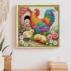 Haute qualité 30x30cm bricolage <span class=keywords><strong>coq</strong></span> diamant <span class=keywords><strong>peinture</strong></span> spéciale en forme 5D acrylique créatif Animal diamant <span class=keywords><strong>peinture</strong></span> pour la décoration de la maison - Product Image 3