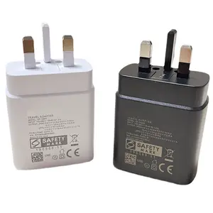 45W UK PD USB C charger TYPE C adapter for Samsung galaxy 2 in 1 travel adapter USB-C wall charger adapter