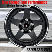 Jantes tout-terrain forgées monobloc VeroX 18-24 pouces 5x114.3 6x135 6x139.7 5 branches noir mat pour Tacoma Wrangler F-150