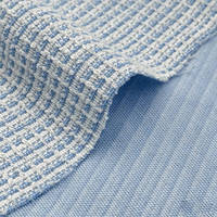 Tela de mezcla de poliéster con tarjeta de color gratis, tela de Tweed elástica transpirable personalizable para vestidos elegantes de mujer, chaquetas