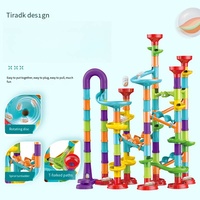 Marble Run Toys Diy Maze Ball Track Marble Run Toy Set Stem Toy Large Intelligent Marble Run Game Set 197 pièces Blocs