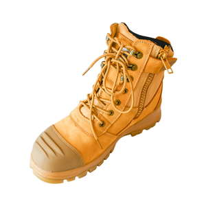 รองเท้าบูทนิรภัยหัวเหล็กกันน้ำสำหรับผู้ชาย GUARDEVER ทนน้ำมัน ป้องกันการบาดเจ็บ เหมาะสำหรับงานก่อสร้าง เหมืองแร่ และอุตสาหกรรม ทำจากหนังแท้ - Product Image 1