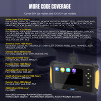 Herramienta de Diagnóstico Automotriz AUTOOL CS606 Profesional Universal con 21 Funciones de Reinicio Especiales OBD1 OBDII para Todos los Sistemas