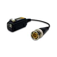 Transceptor Pasivo de Video Balun para Cámara Analógica HD de 8MP con Puerto Único, BNC RJ45, Cable UTP Cat5/Cat6, Pares Trenzados, 60dB