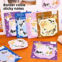Notes autocollantes pour chat et chien, mignonnes, recyclables, pour étudiants