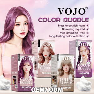 Produit phare en Corée et en Asie du Sud-Est : Coloration capillaire à bulles VOJO sans ammoniaque, 12 teintes tendance, <span class=keywords><strong>couleur</strong></span> longue durée, en stock, vente en gros - Product Image 4