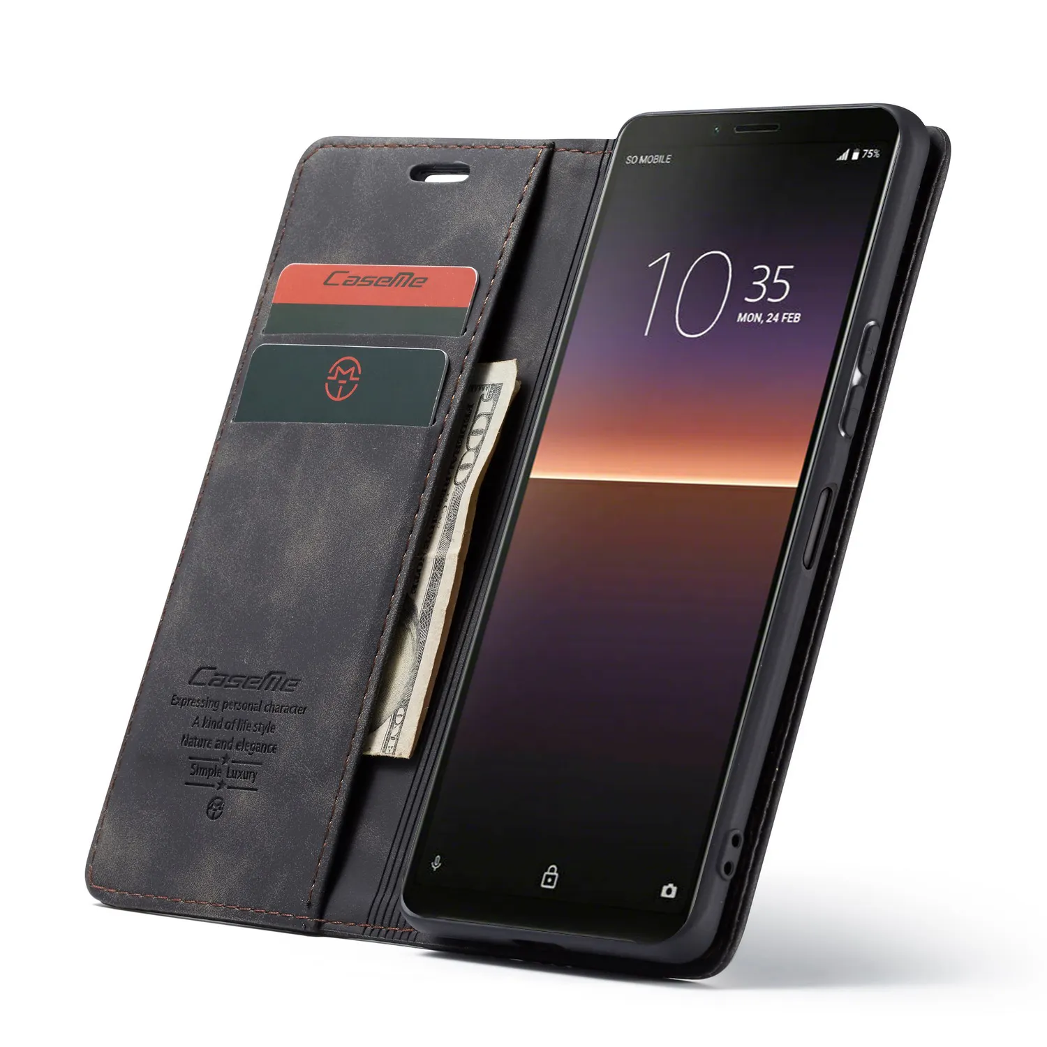 CaseMe 2020 New DesignためLG G6 G7 G8 G5 V20 V10 Case Accessories Mobile Phone Cover Retro ColorfulためSony Xperia 1 II Case