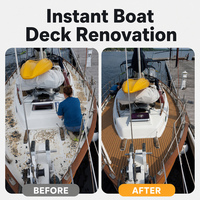 Revêtement de pont de bateau en mousse EVA bicolore antidérapant, imitation teck, auto-adhésif, pour yacht, kayak, bateau à moteur, camping-car, facile à découper