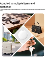 Traceur intelligent double système anti-perte, localisateur d'animaux et de clés, compatible avec Apple Find My et Google Find My Device X3