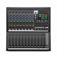 Console de mixage audio professionnelle 8 canaux avec entrée XLR, effets USB Bluetooth pour système de sonorisation
