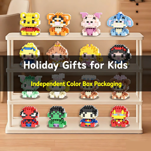 Regalos Infantiles al por Mayor: Juegos de Bloques de Construcción con Forma de Animales de Dibujos Animados, Regalo Perfecto para Niños <span class=keywords><strong>y</strong></span> Niñas, Juguetes Educativos - Product Image 3