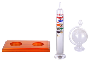 Termômetro Galileu de Vidro Artesanal para Previsão do Tempo com Barômetro de Vidro - Product Image 2