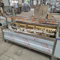 VBJX Machine à laver et à éplucher industrielle pour le nettoyage des fruits, des carottes, des pommes de terre, des pommes de terre et de l'ail