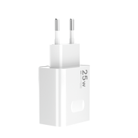 Chargeur rapide USB C PD 25W, prise EU, adaptateur mural de type C pour Samsung S24 S25 Ultra iPhone 15 16 Pro Max, chargeur rapide de voyage