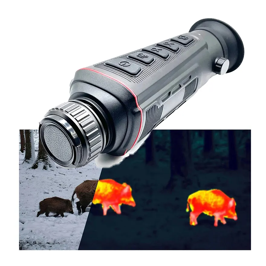 Hti A12 Dag Nacht Handheld Thermische Visie Jachtcamera Gids Scope Draagbare Thermische Beeldvorming Monoculair Voor De Jacht