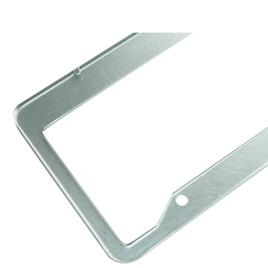 Özel Metal ön ve arka plaka paslanmaz çelik alüminyum plaka çerçevesi özel tasarım logosu mevcut - Product Image 4
