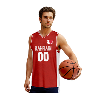 <span class=keywords><strong>Camiseta</strong></span> de <span class=keywords><strong>Baloncesto</strong></span> Unisex Personalizada al por Mayor con la Bandera de Canadá en Rojo, Sublimada, Transpirable, de Secado Rápido, sin Mangas, de Malla, para Entrenamiento - Product Image 4