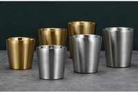 Tasses en acier inoxydable personnalisées directement de l'usine, à double paroi, isolées sous vide, gobelets martelés de type pint