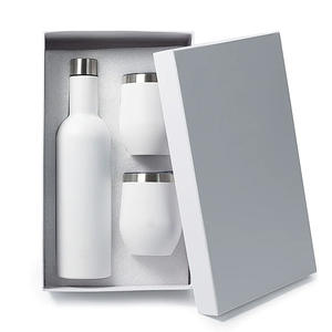 Vente chaude Cadeau De Mariage 750ml Inusulated Bouteille De Vin En Acier Inoxydable Et 12oz Gobelet Ensembles Avec Boîte - Product Image 5