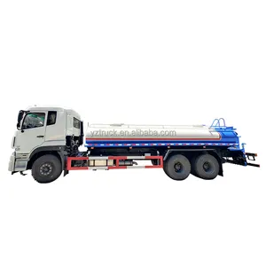 Dongfeng 13500 Litros Caminhão Tanque de Água Caminhões de pulverização de água móvel de alta potência e boa qualidade exportados para o Vietnã com preço baixo